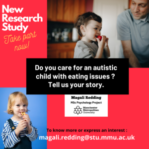 Advert for research on autistic children with eating issues