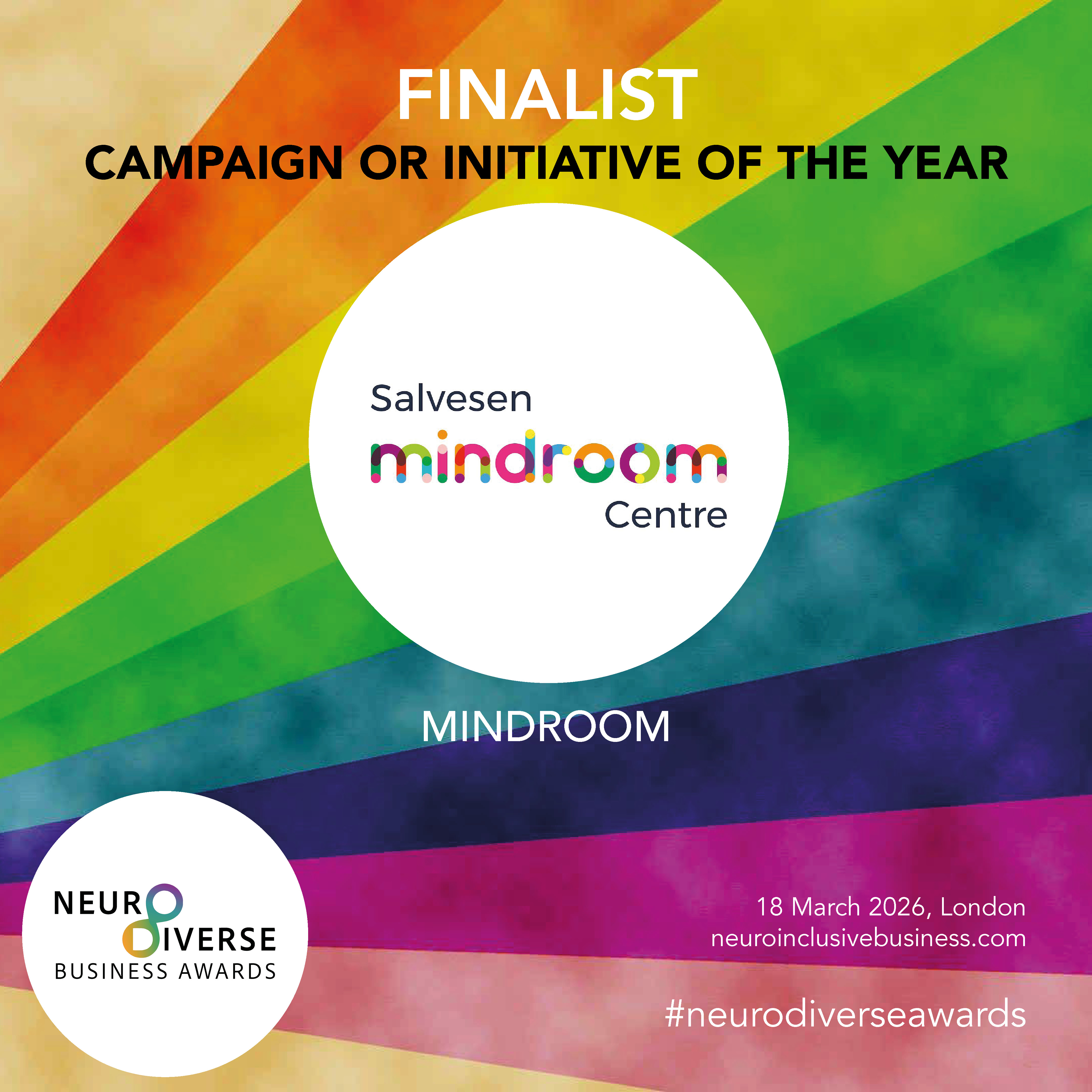 Mindroom nominated for Neurodiverse Business Award